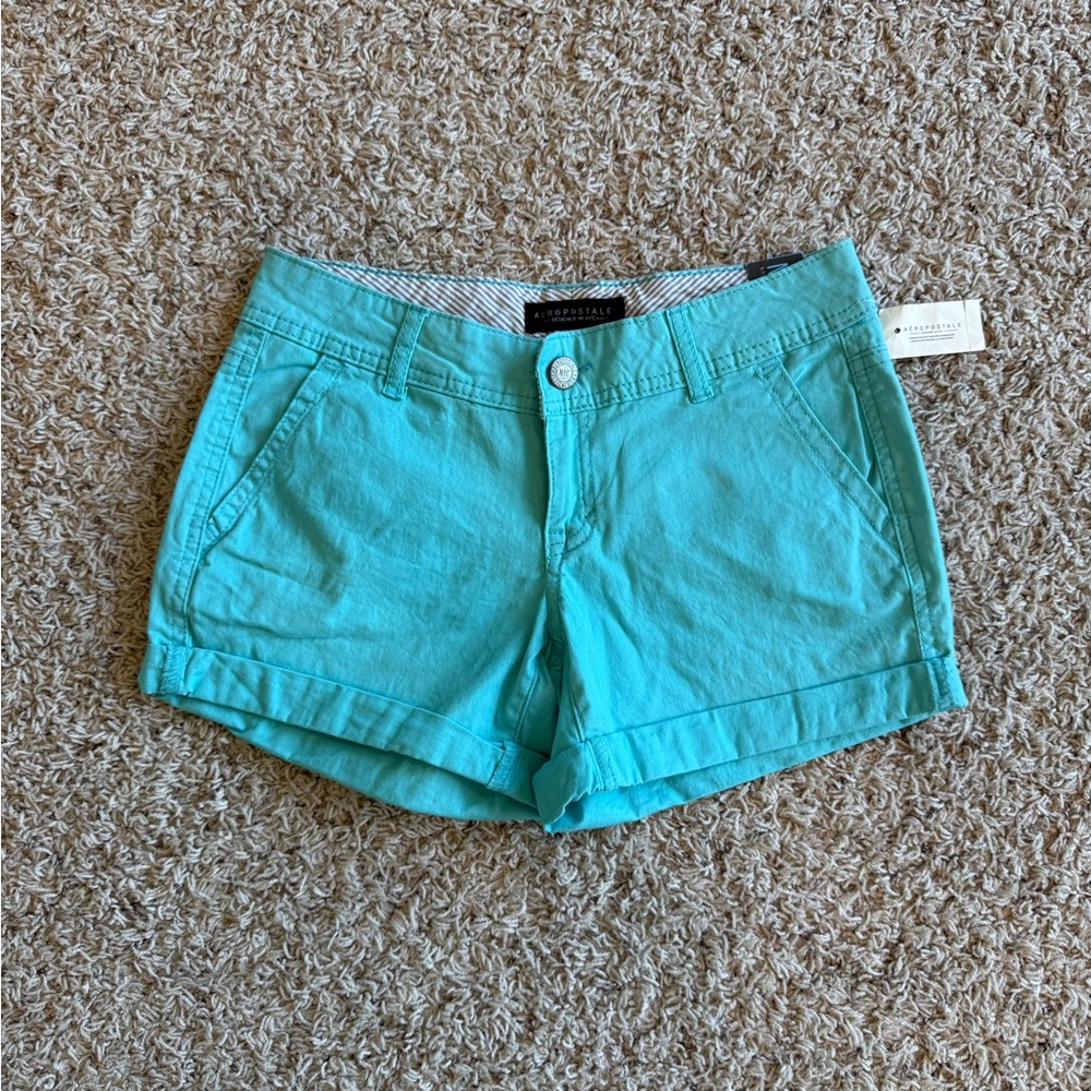 Aeropostale Midi Shorts Aqua blue size 0